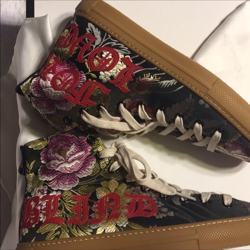 Gucci major blind love high tops Mens size UK 5. - Picture 4 of 9
